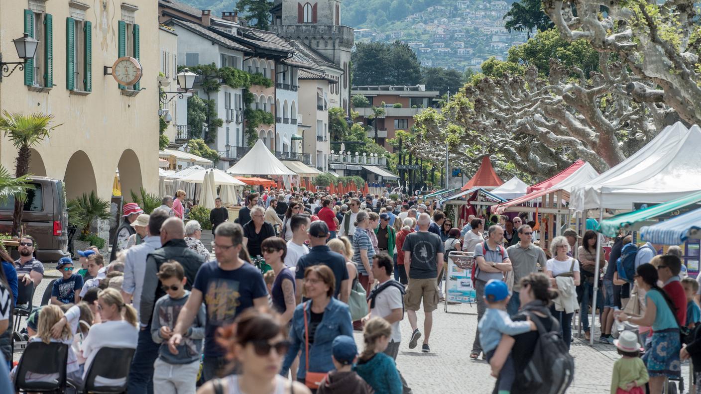 Il lungolago di Ascona durante la manifestazione