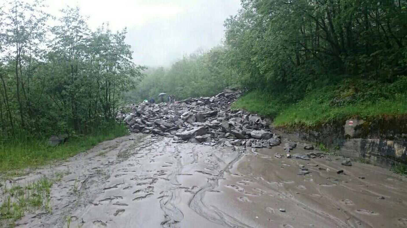 Lo smottamento in Valle Malvaglia