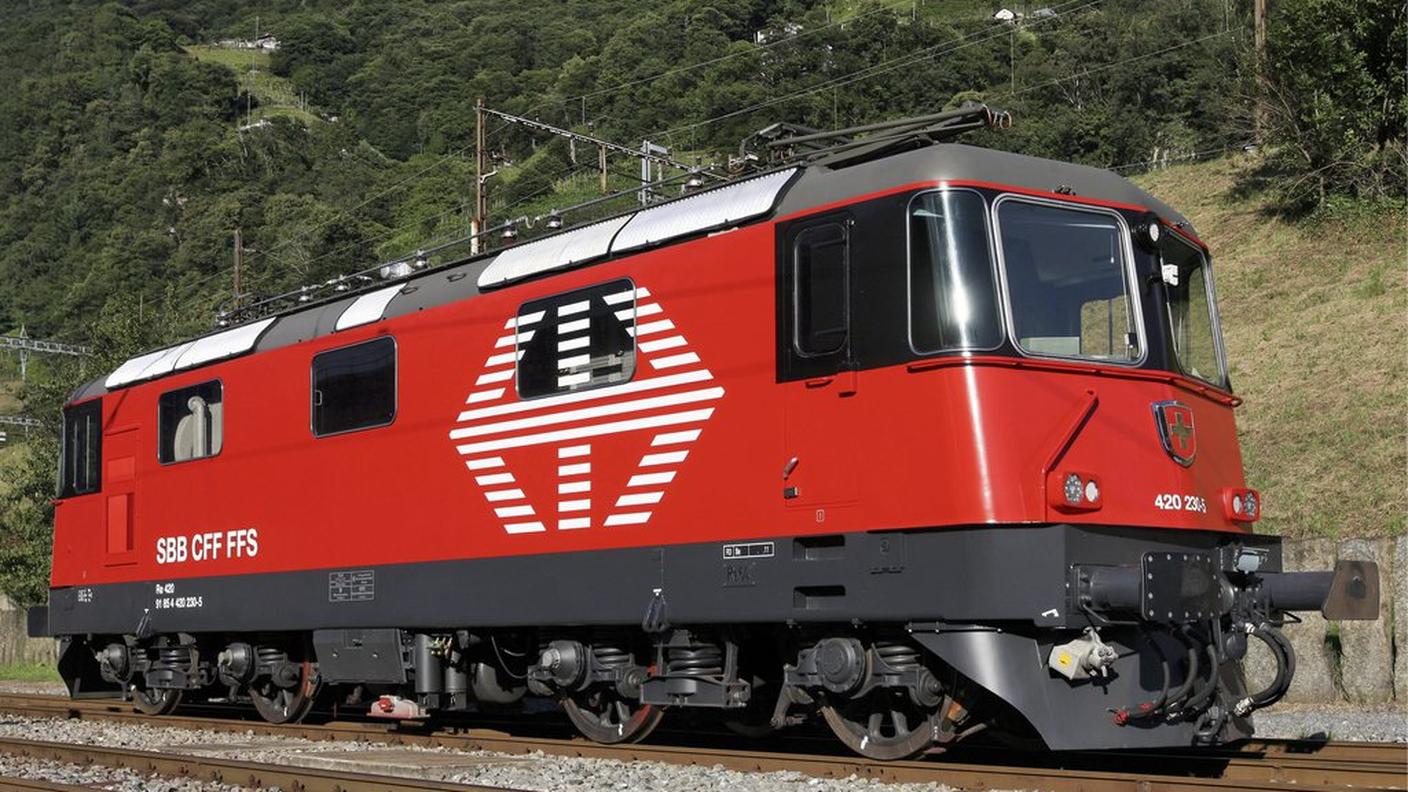 Uno dei modelli di Locomotiva revisionati a Bellinzona