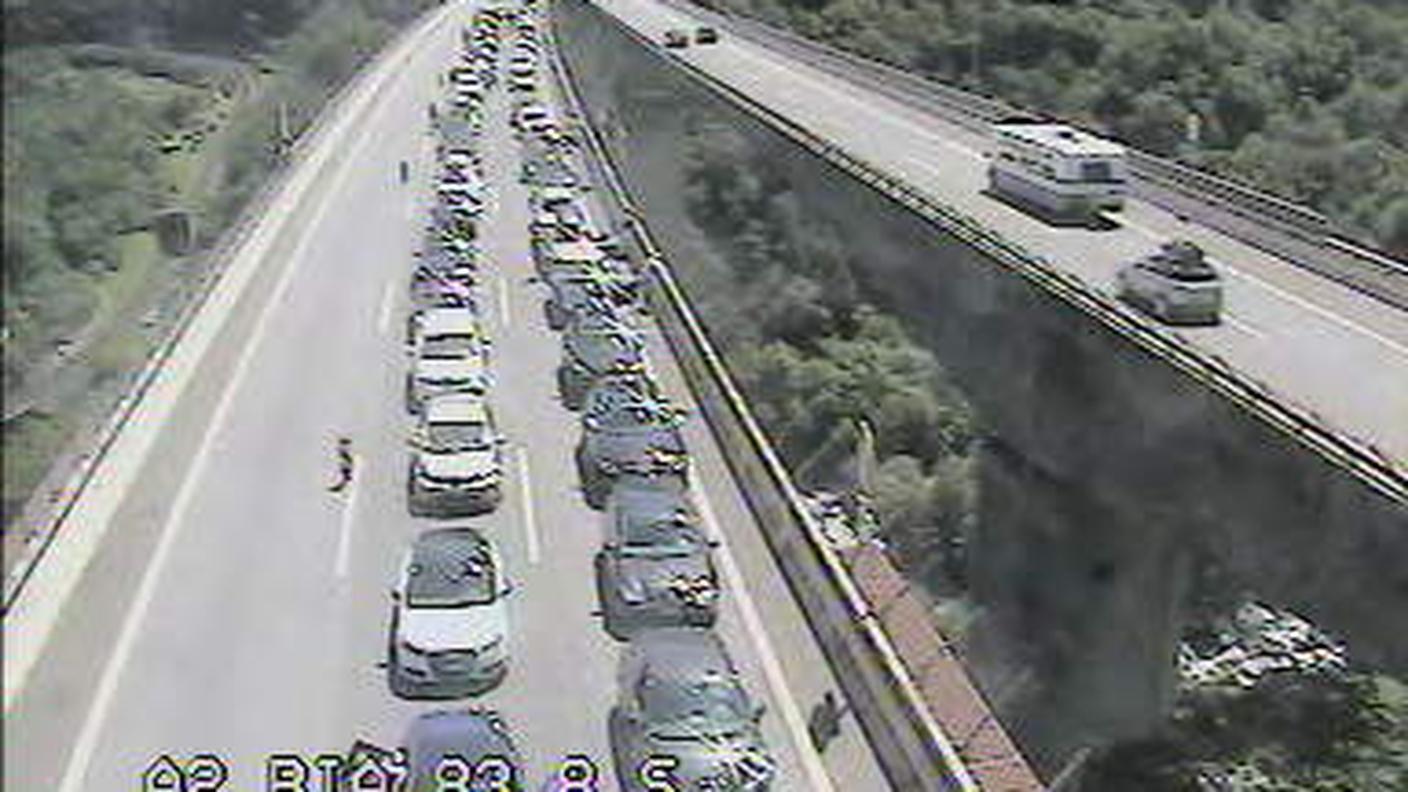 Traffico bloccato nella zona della Biaschina