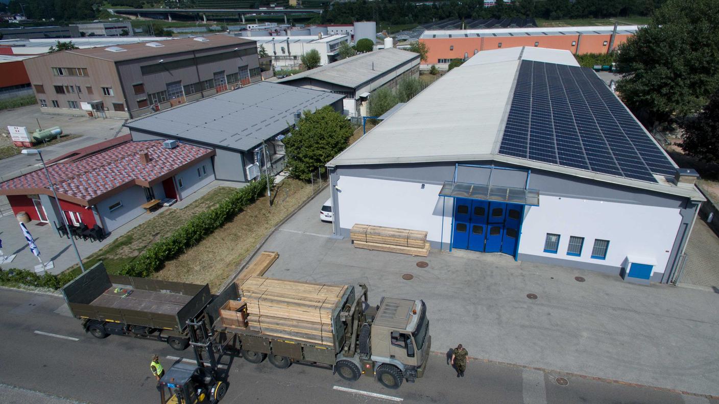 I lavori vanno avanti spediti nella zona industriale di Rancate