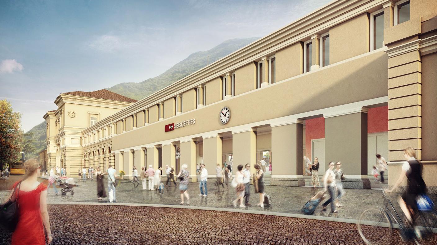 Il nuovo viso della stazione bellinzonese