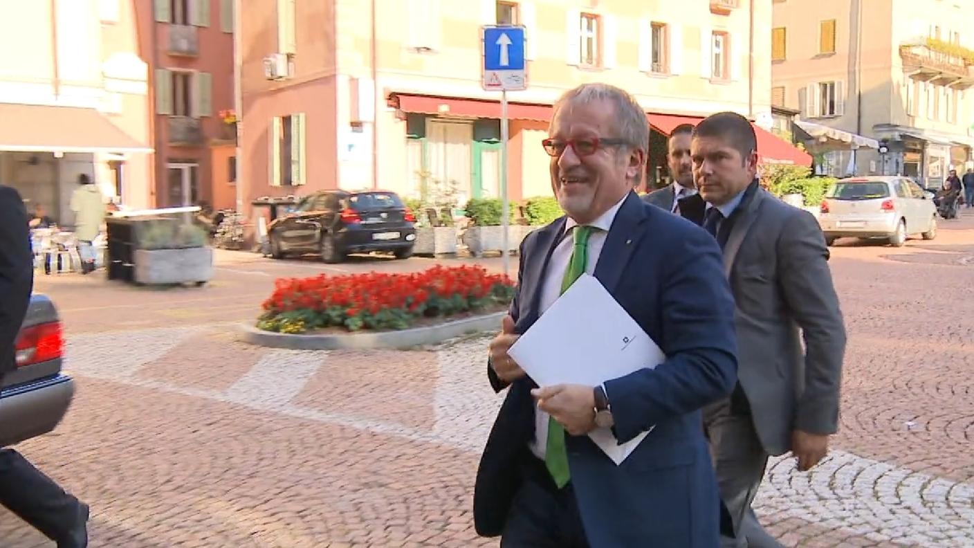 L'arrivo di Maroni a Bellinzona