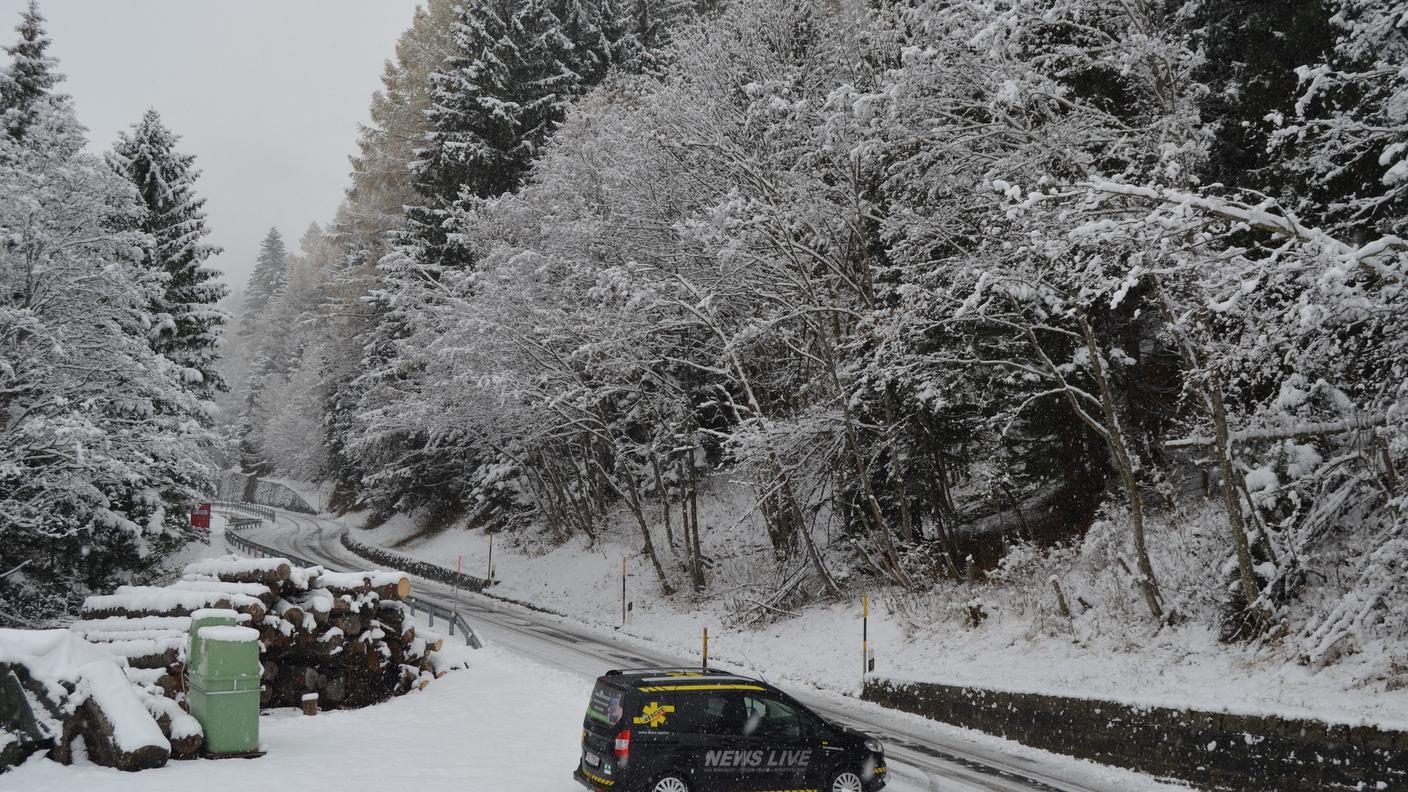 La prima neve in Leventina
