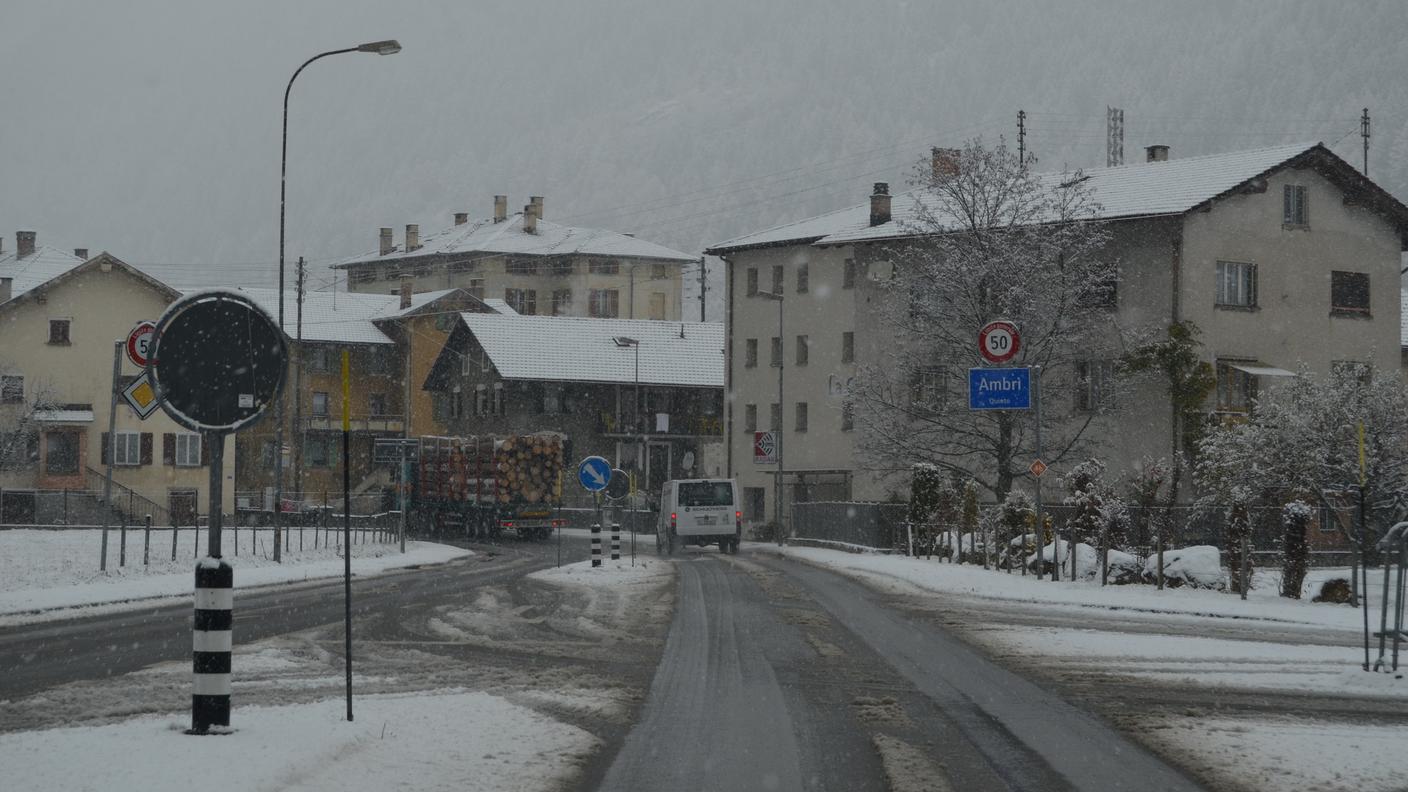 La prima neve in Leventina