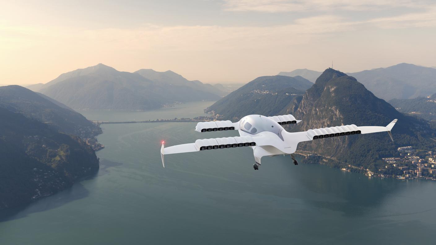 L'immagine prodotta dopo la conclusione dell'accordo tra il produttore tedesco Lilium e la luganese Air-Dynamic 