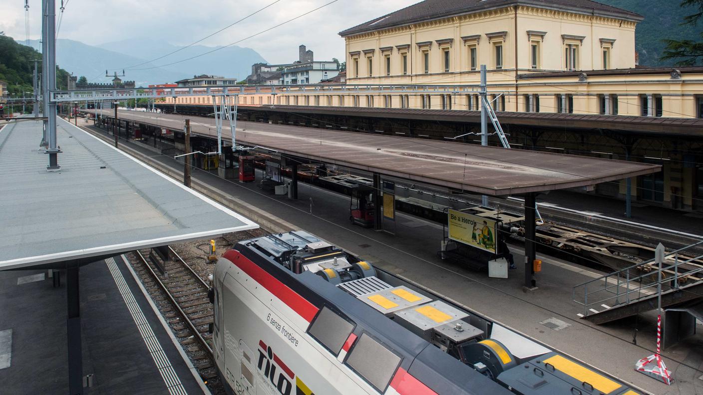 L'incidente è avvenuto a poca distanza dalla nuova stazione FFS di Bellinzona