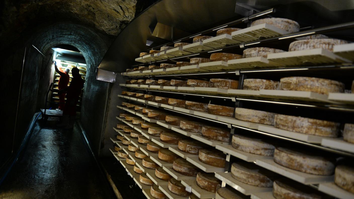 Formaggio nella grotta dell'ex bunker militare di Rodi