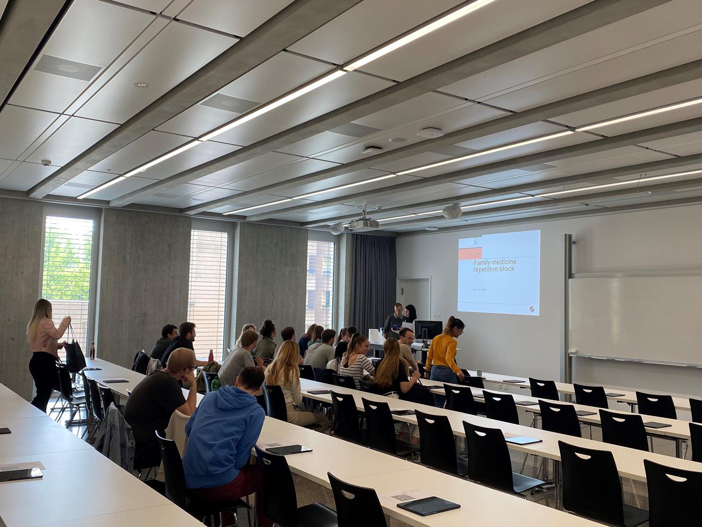 Un lezione del master in medicina all'USI a Lugano