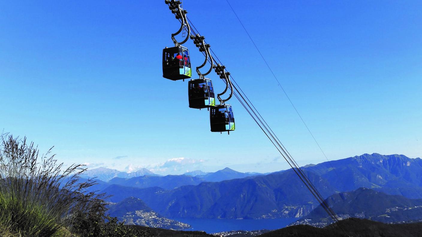 La funivia raggiunge i 1550 metri di quota