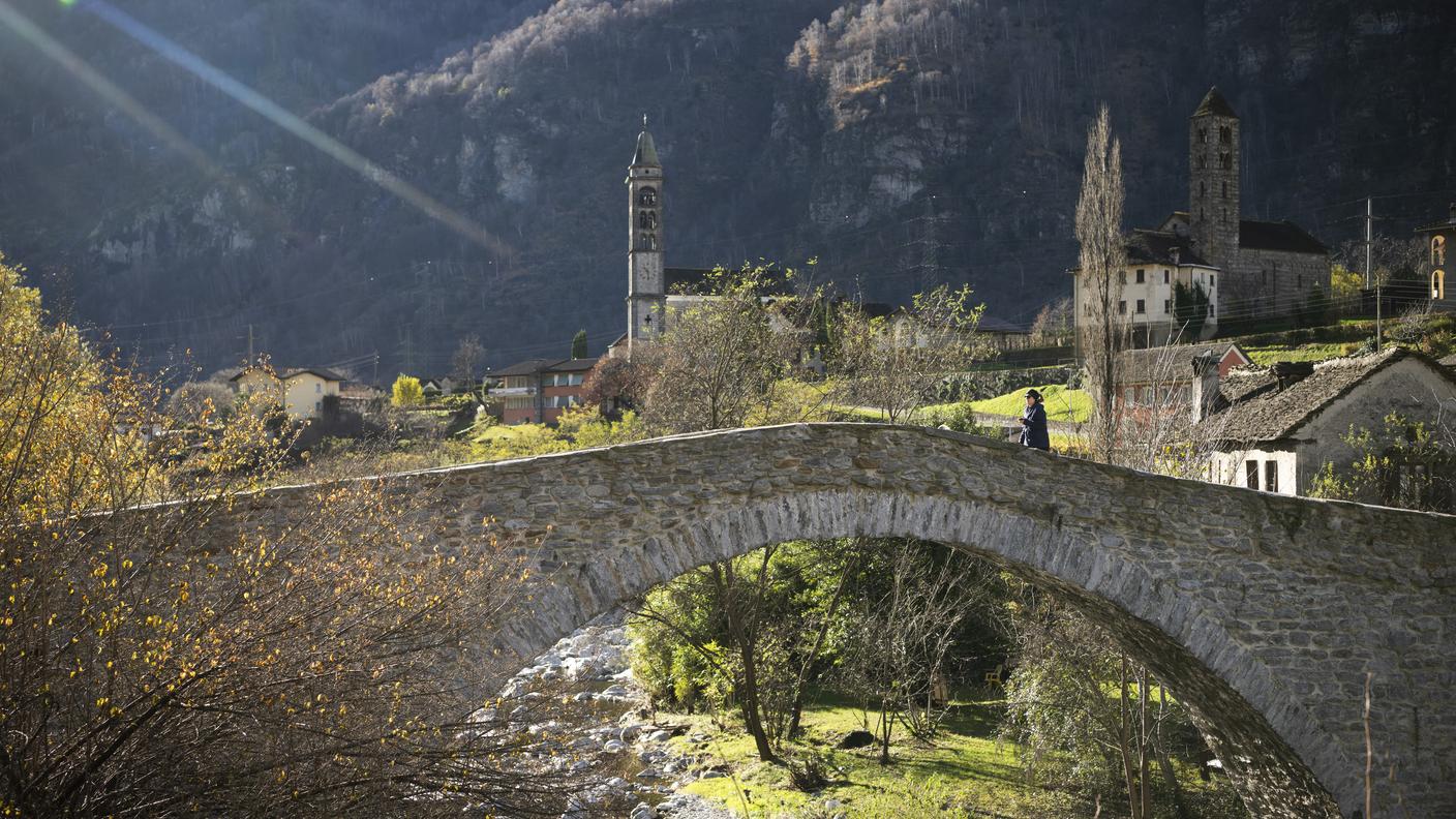 Una veduta nel comune di Giornico