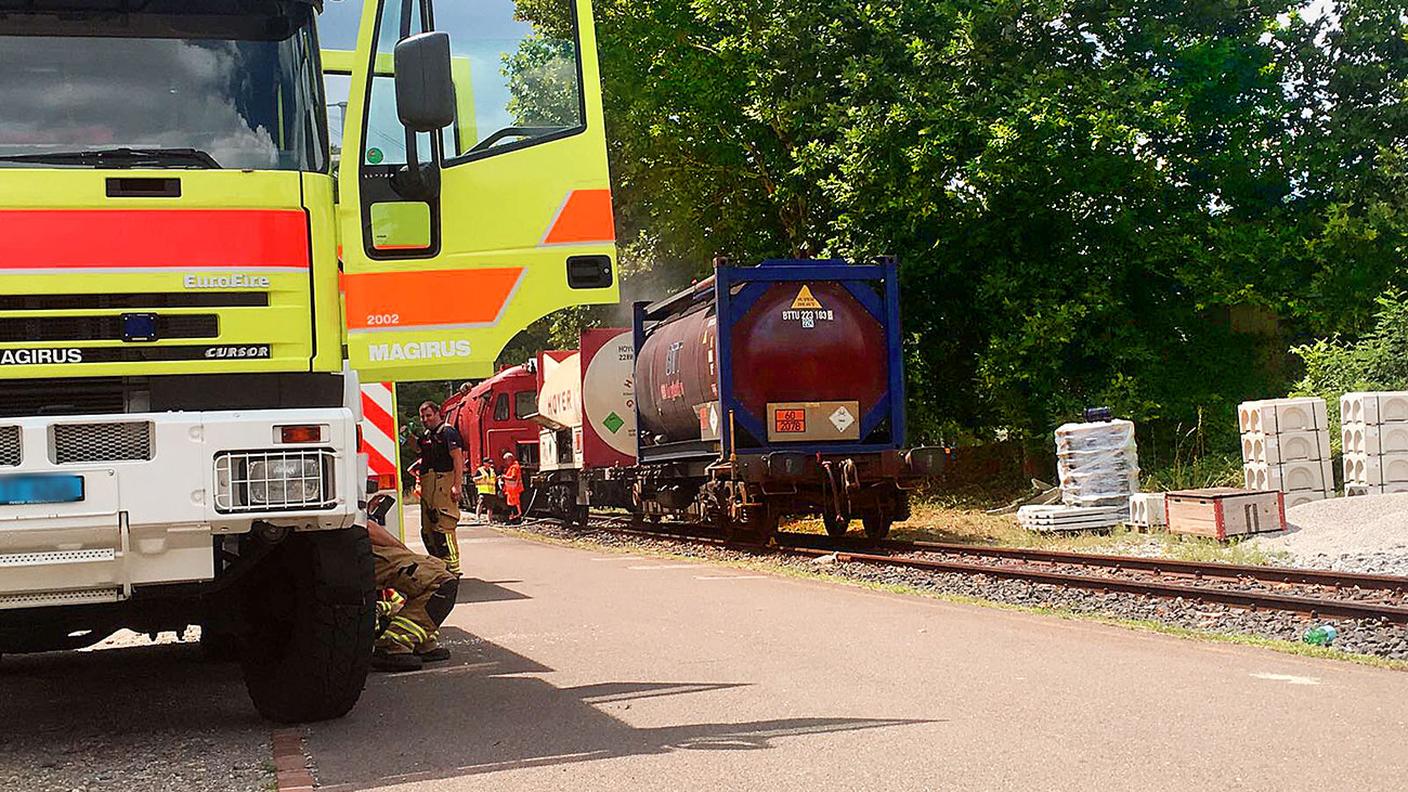 L'unità chimica regionale è stata allarmata dai tecnici delle Ferrovie federali alle 11.30