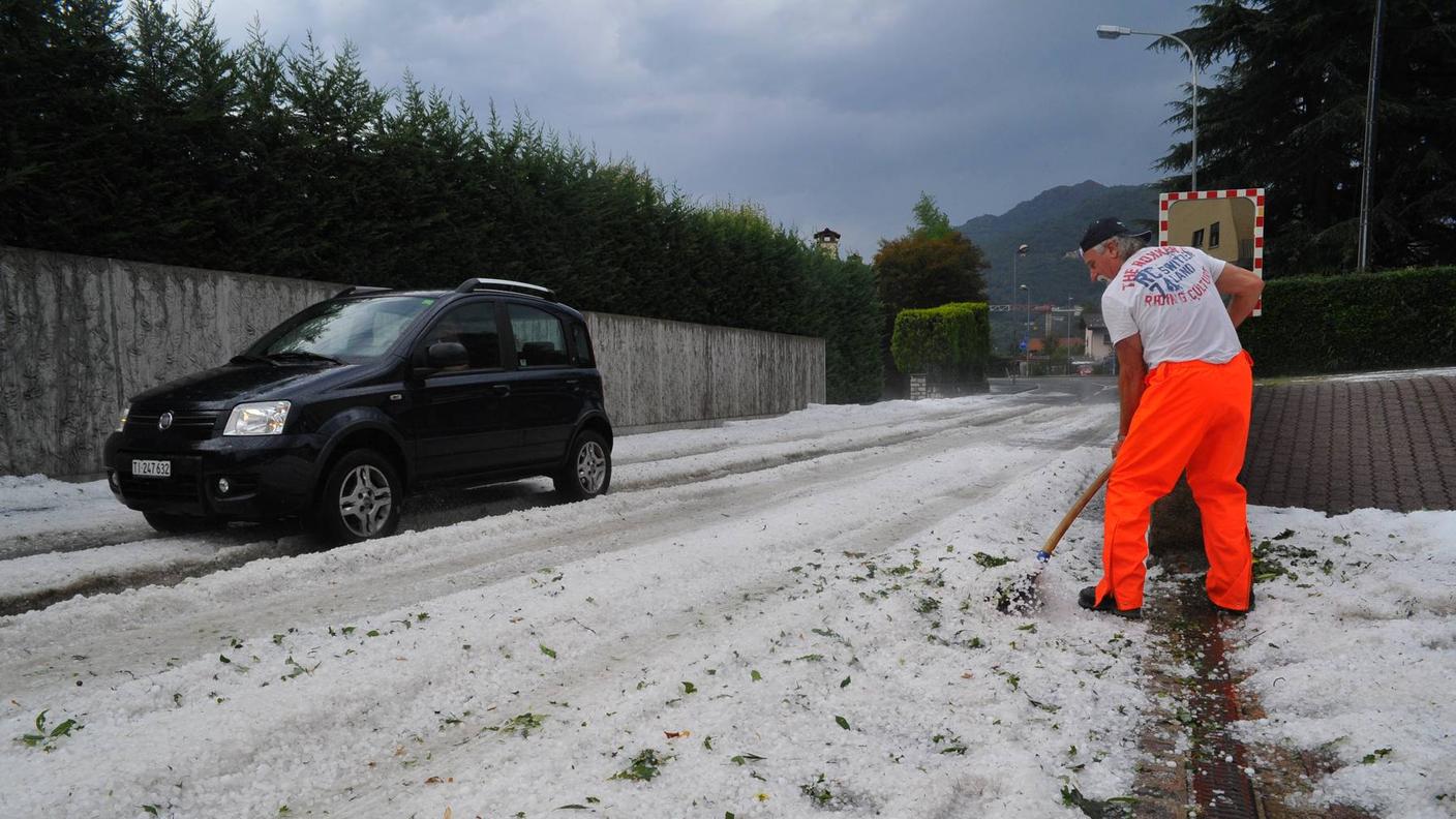 Neve in Capriasca? No grandine