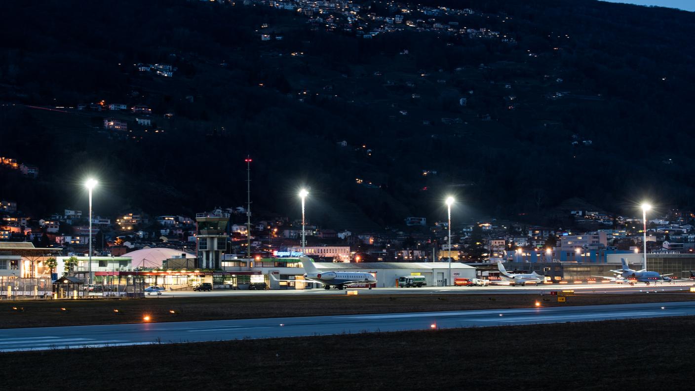 Lo scalo aeroportuale di Lugano-Agno