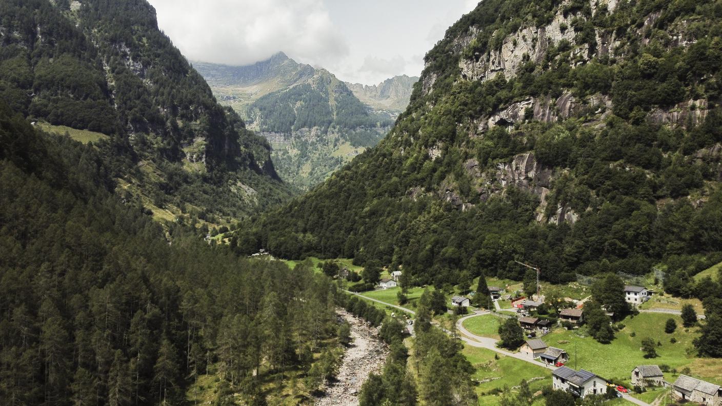 Una veduta di Sonogno in Valle Verzasca