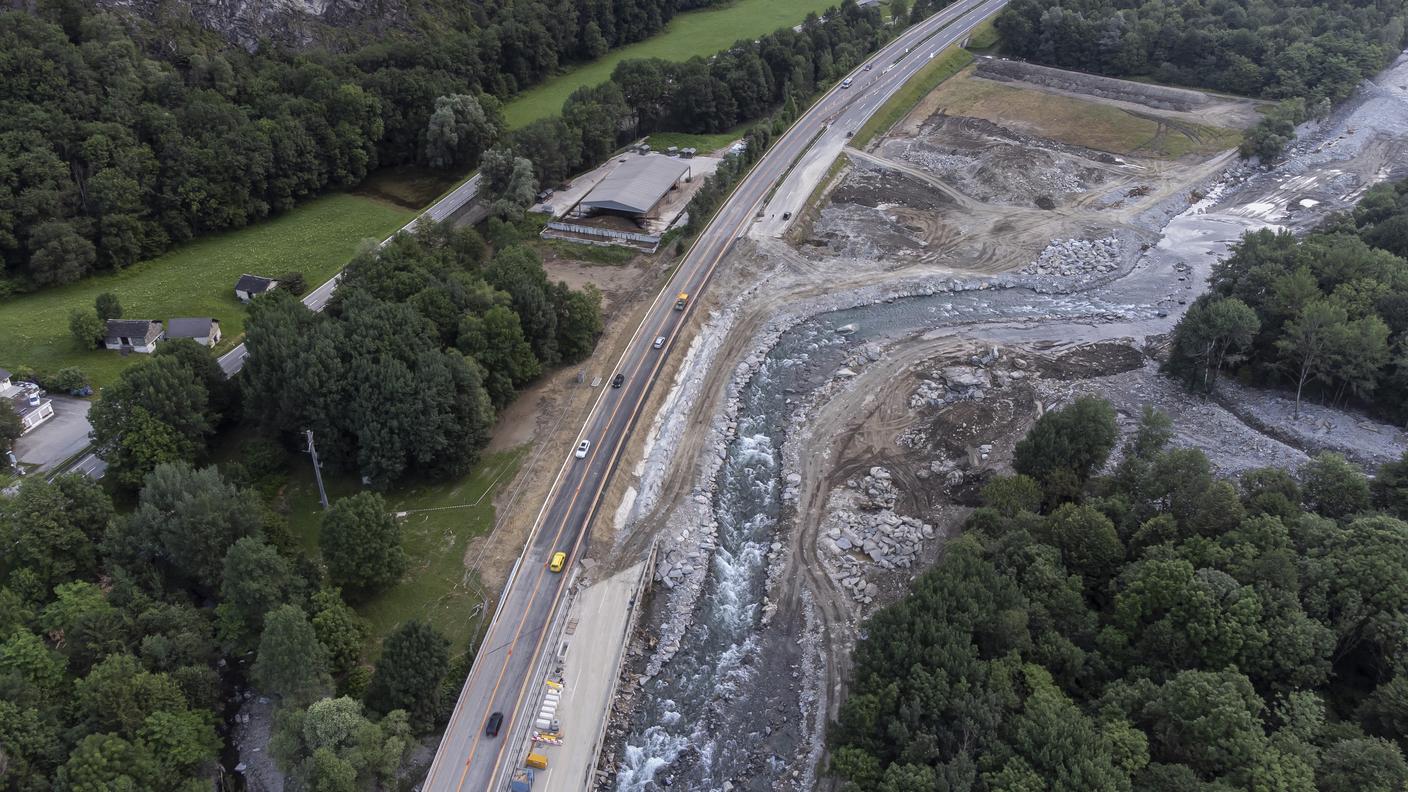 Una panoramica del tratto riaperto