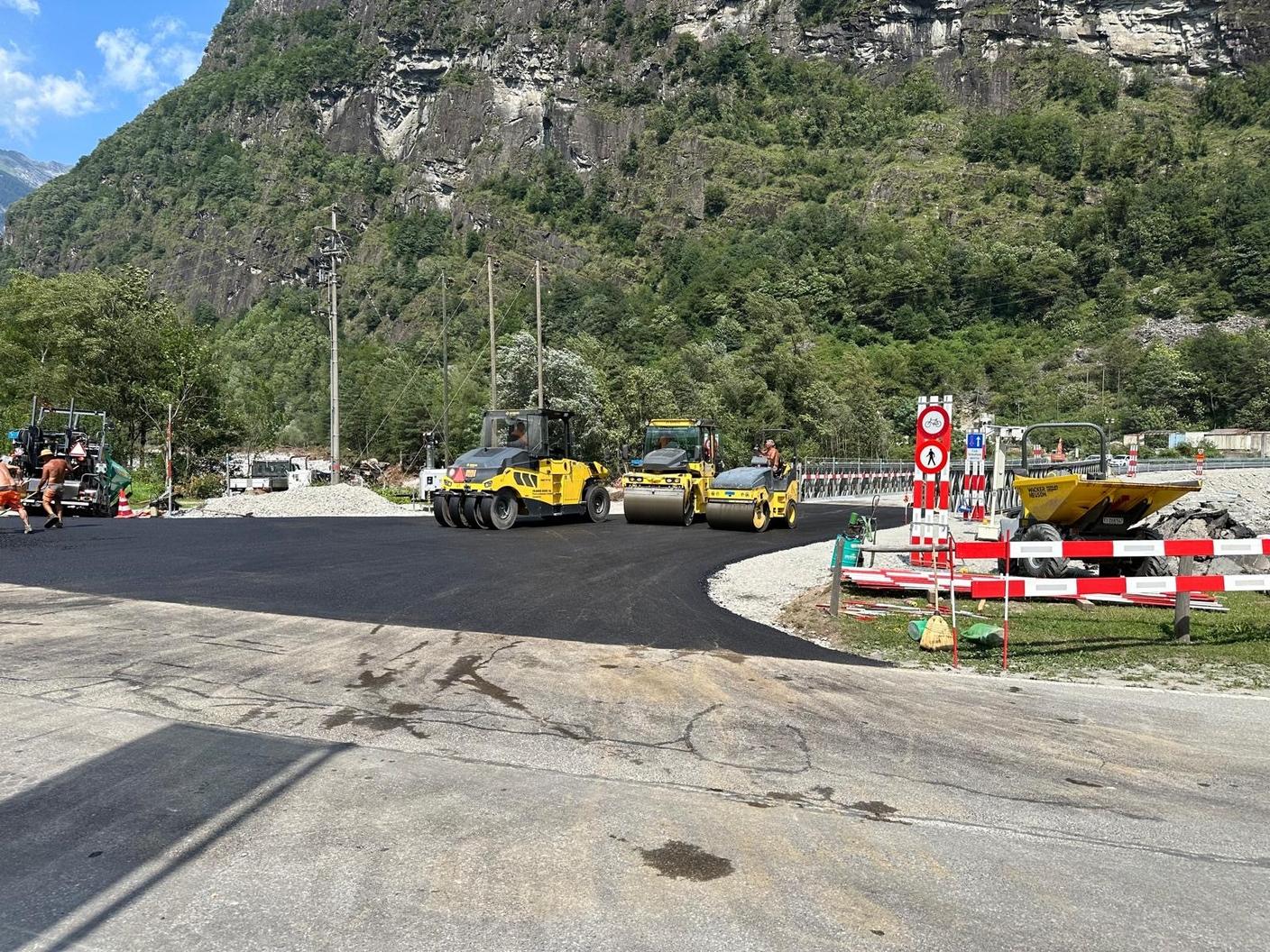 Ultimi lavori sui raccordi di accesso