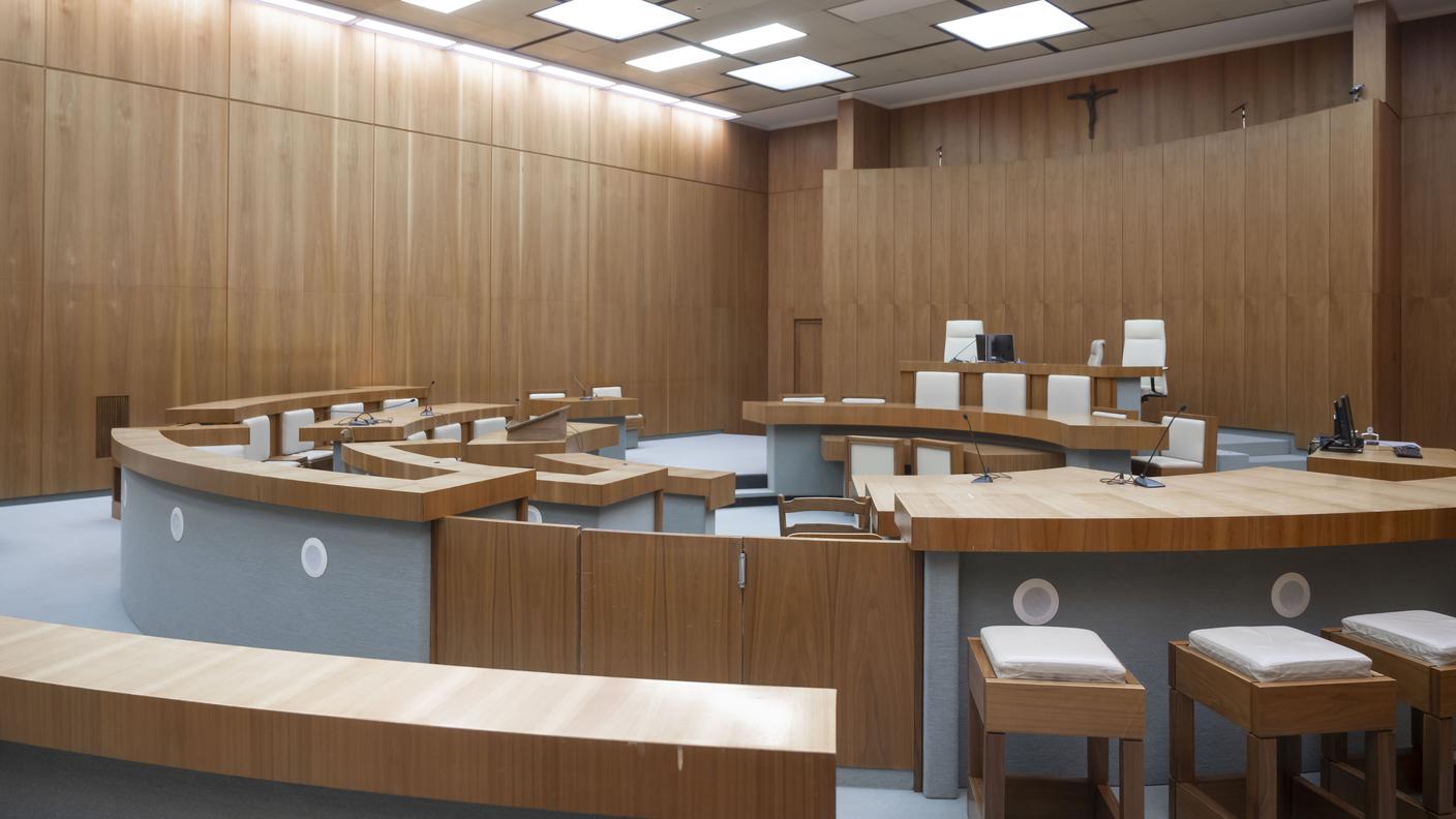 L'aula del Tribunale penale cantonale
