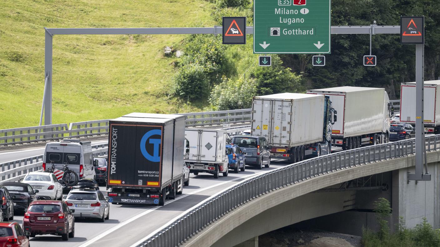 In coda al San Gottardo