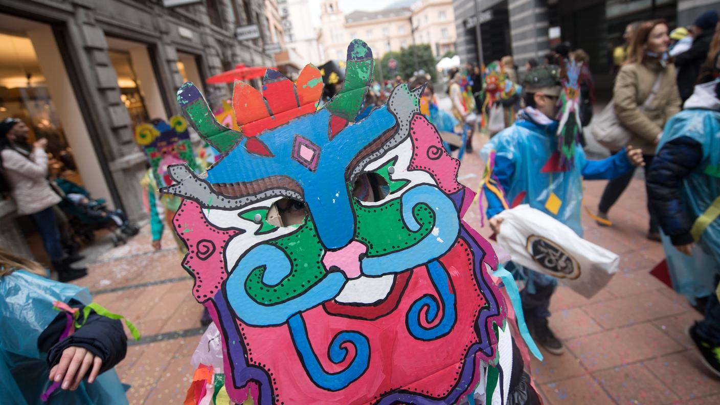 Bambini in maschera a Chiasso