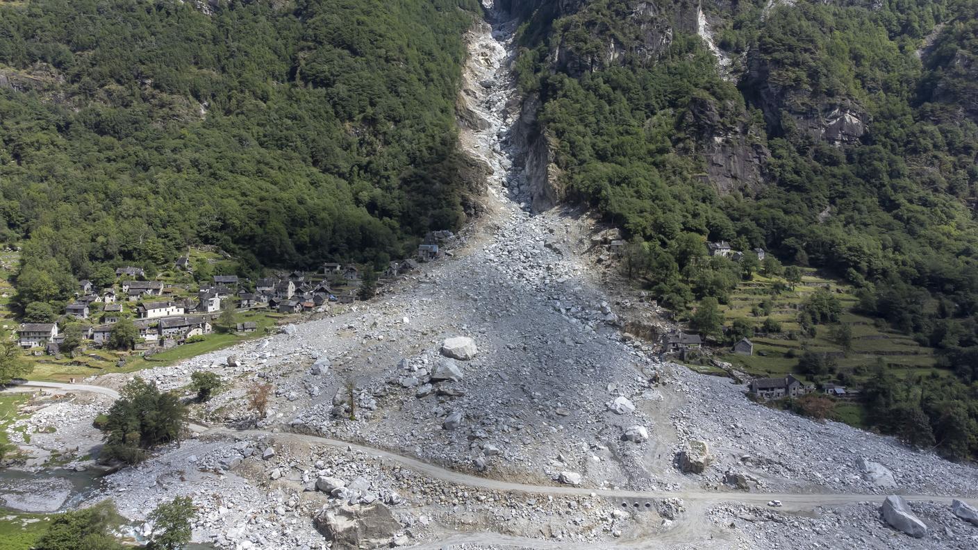 I segni del maltempo in Vallemaggia