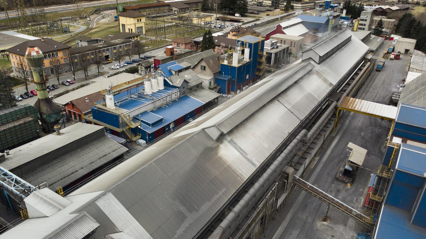 L'area industriale di Bodio, con in primo piano la Imerys