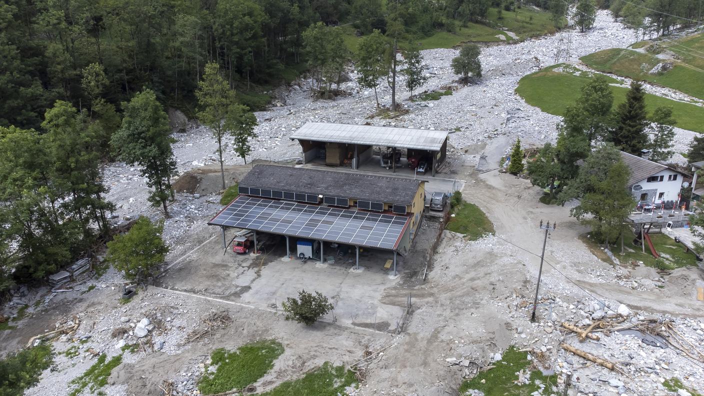 Un'immagine scattata lo scorso 8 agosto nella zona del campo di calcio