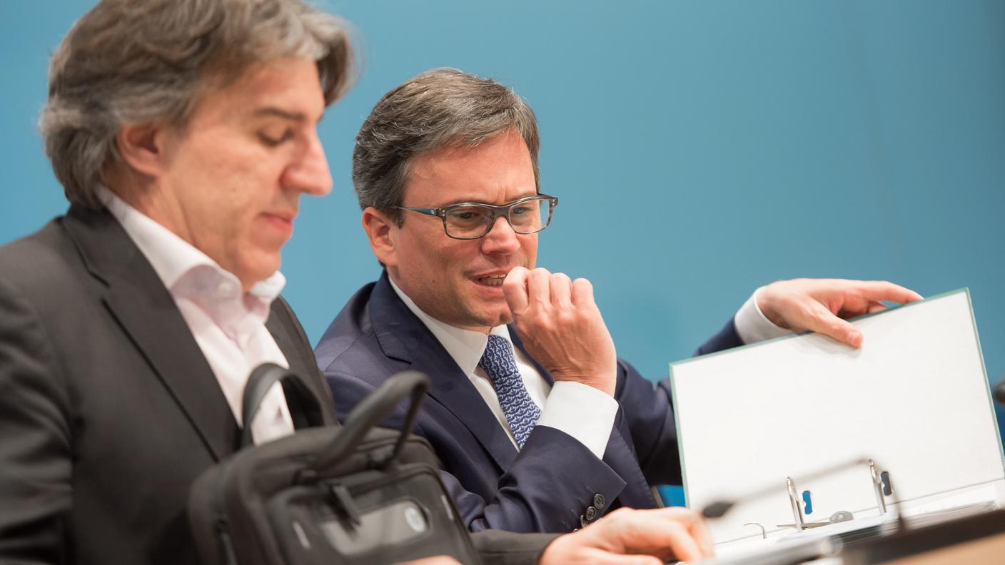 I Consiglieri di Stato Bertoli e Vitta