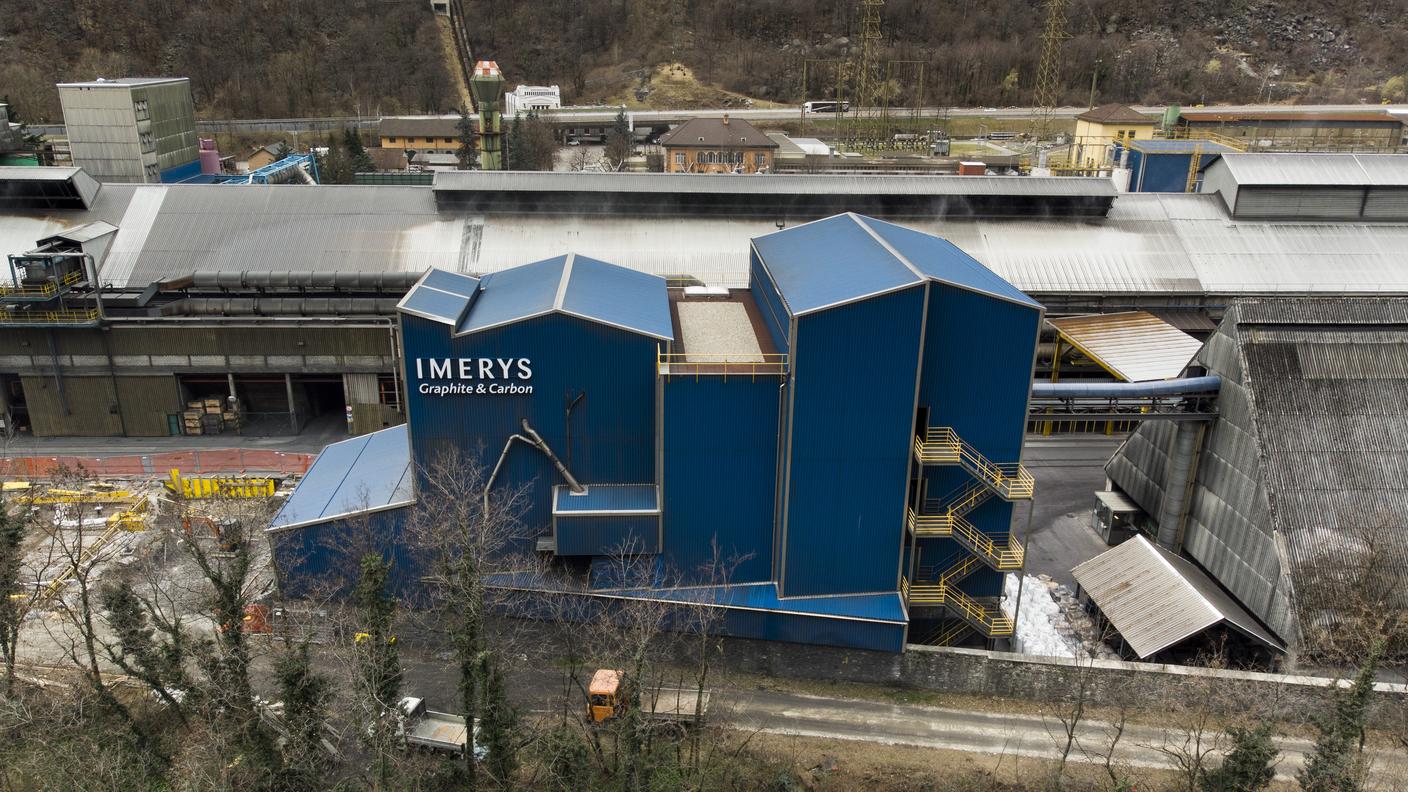 Lo stabilimento produttivo dell'azienda a Bodio