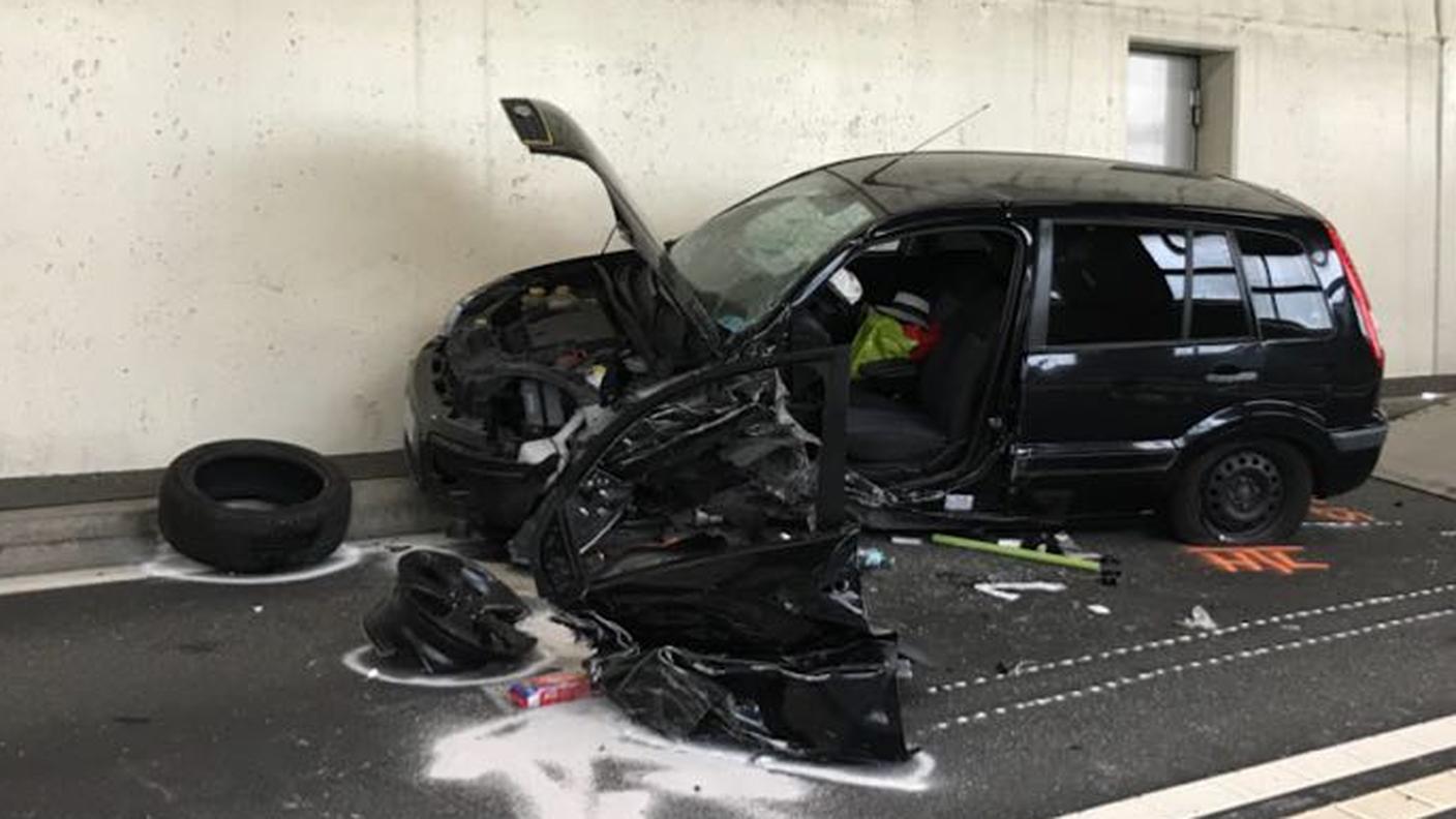 Una delle auto coinvolte