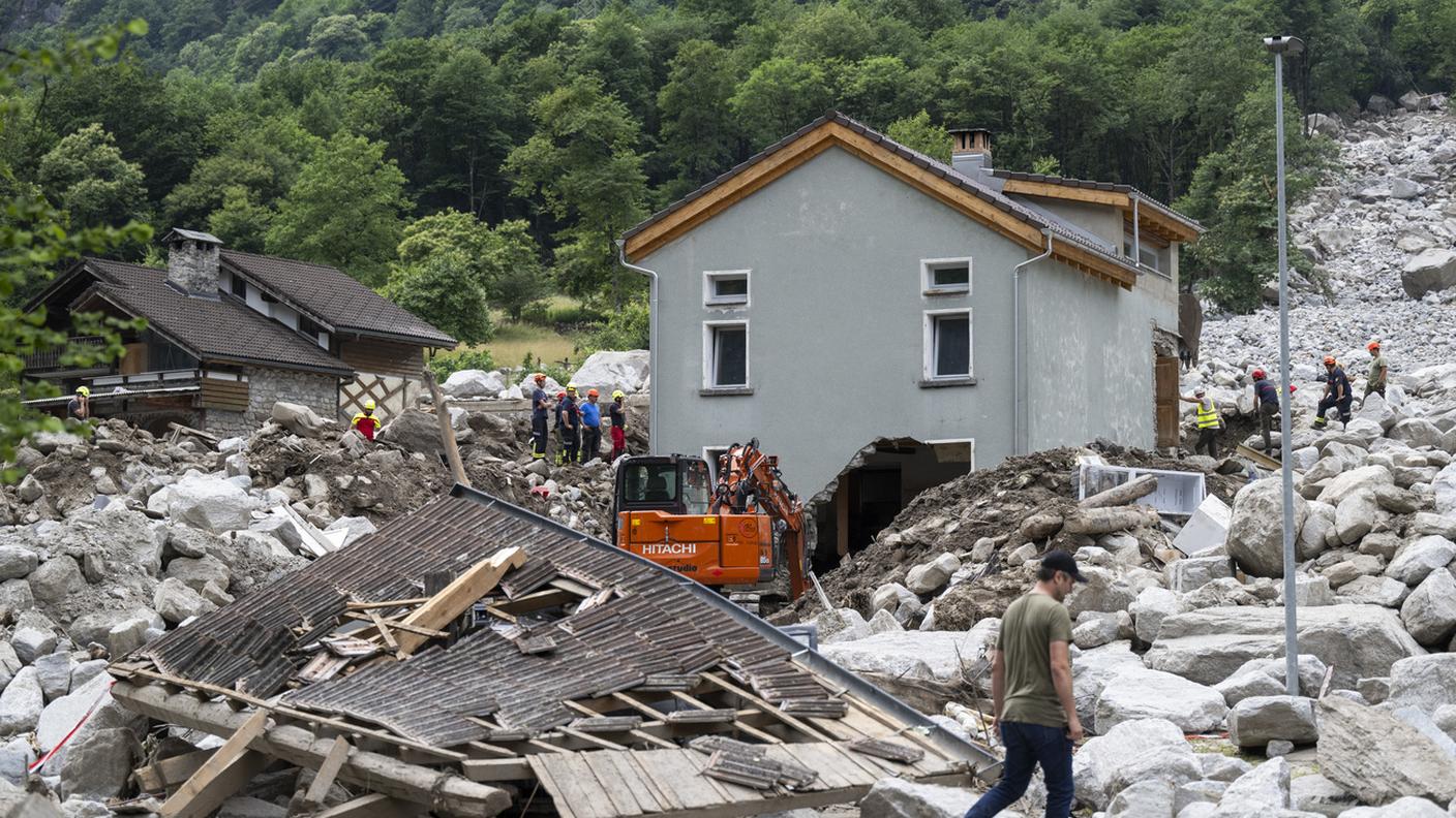 A Sorte, dove una frana ha causato la morte di tre persone