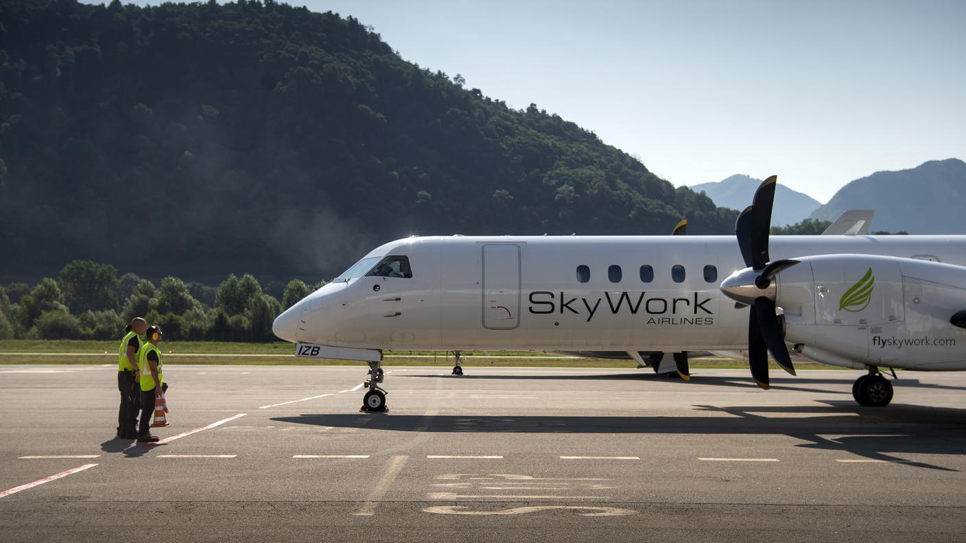 Un velivolo della SkyWork Airlines
