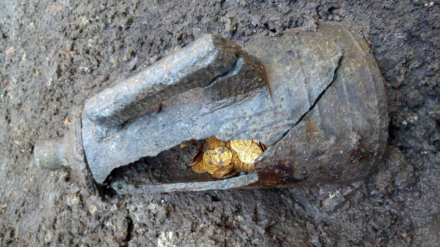 Le monete tornate alla luce dopo oltre 1'500 anni