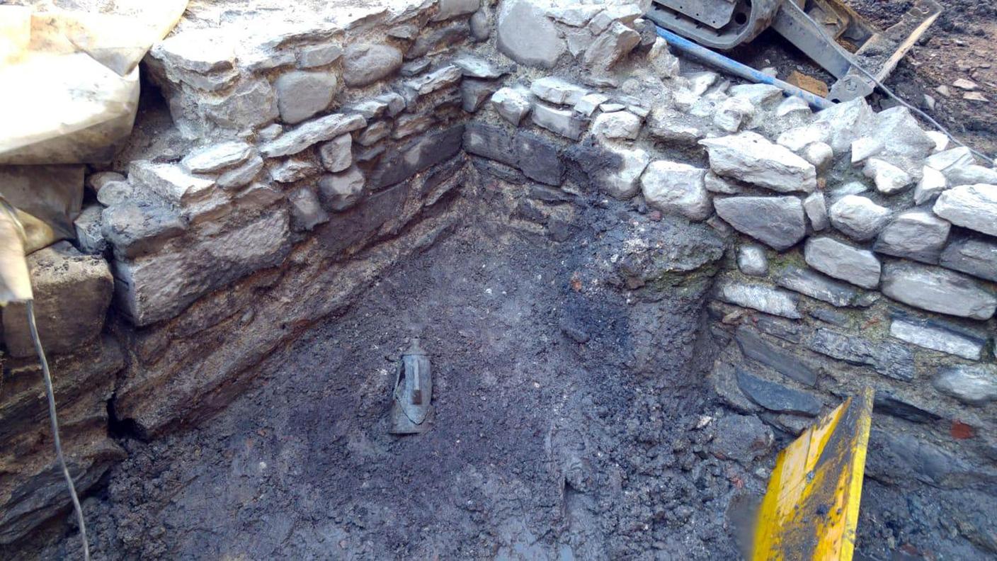 L'anfora come si è presentata ai suoi scopritori