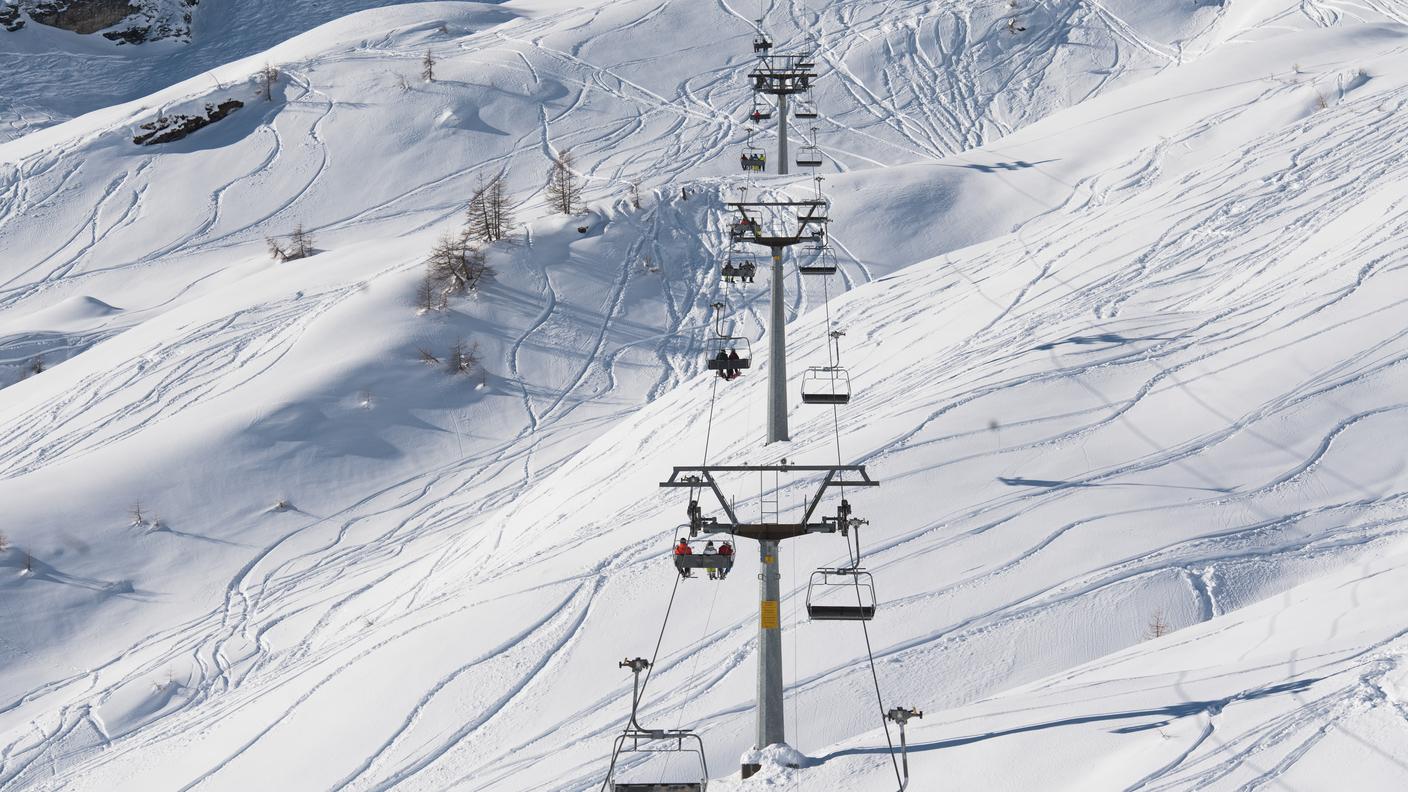 Una veduta passata delle piste da sci a Bosco Gurin, che gli amanti degli sport invernali si augurano di rivedere presto
