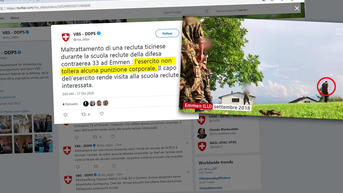Il Tweet del Dipartimento della difesa