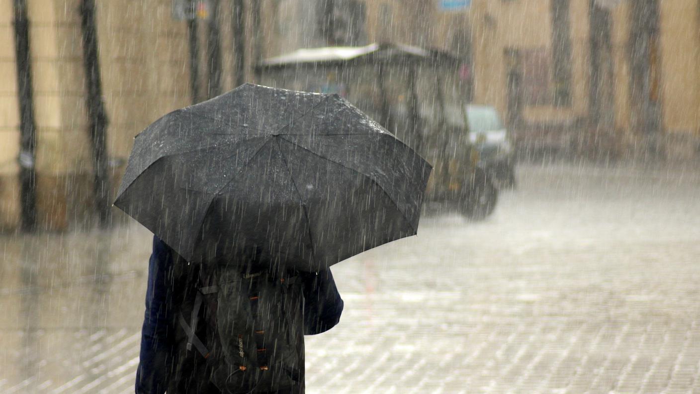 Si attendono fino a 250 millimetri di pioggia