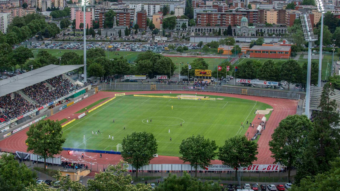 Non si placa la diatriba tra FC Lugano, nella foto lo stadio di Cornaredo, e Team Ticino