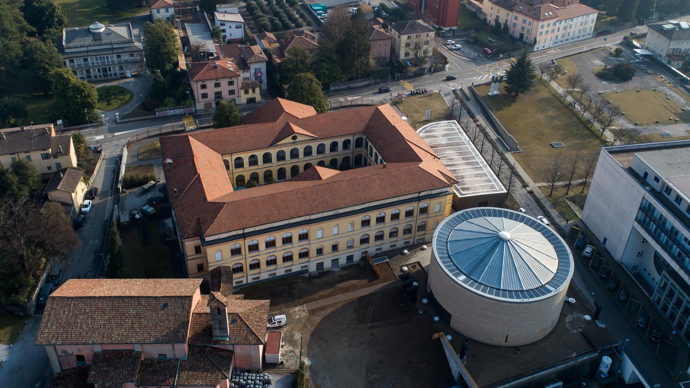 Una veduta panoramica del campus di Mendrisio
