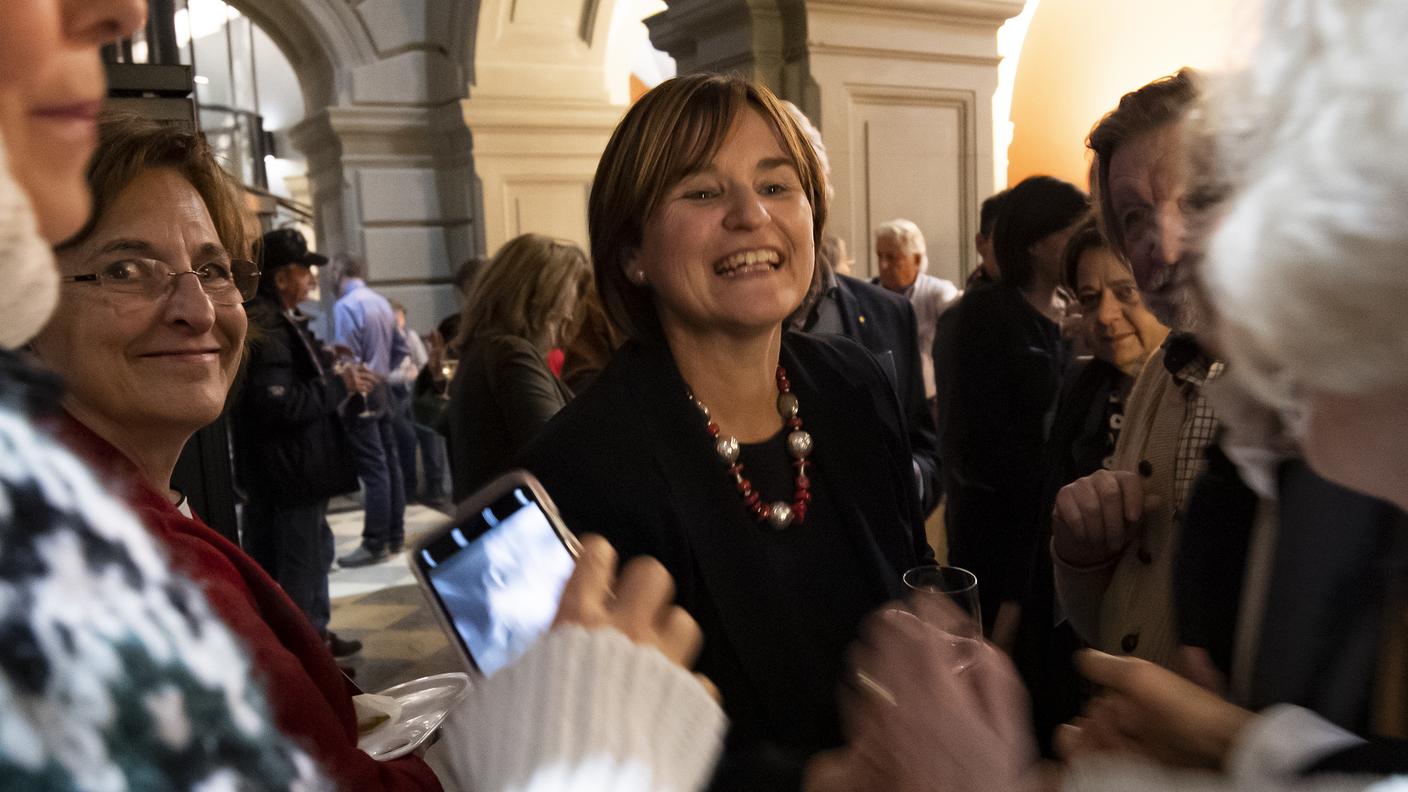 Marina Carobbio festeggiata a Berna