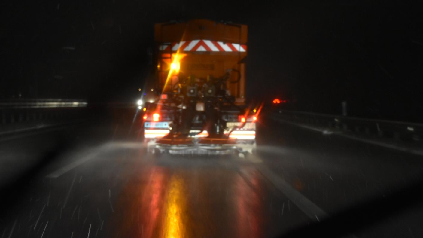 Prima neve in pianura: un'immagine scattata nel Mendrisiotto