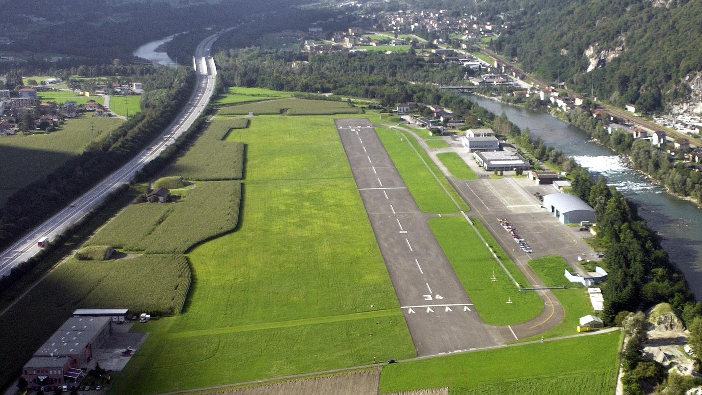 L'area dell'aerodromo di Lodrino