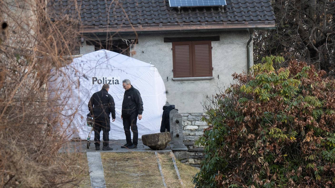 Il luogo della tragedia sui monti sopra Lodrino