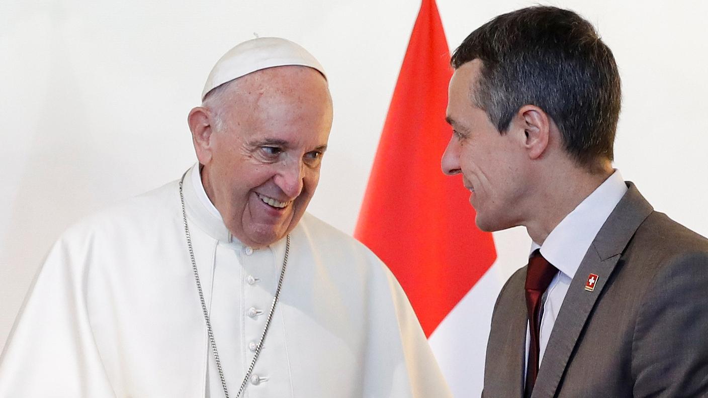 Papa Francesco ed Ignazio Cassis