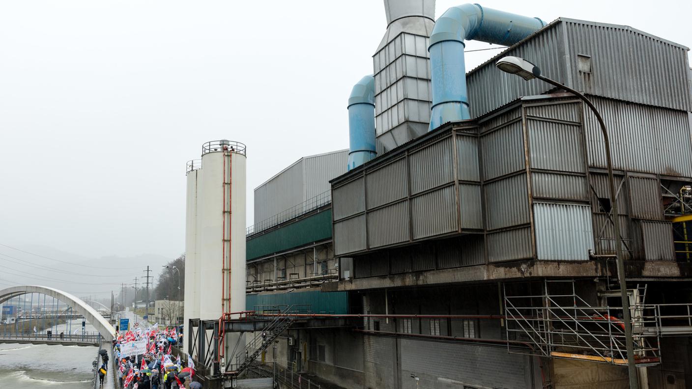 A gennaio le proteste contro i tagli alla filiale Steeltec di Emmenbruecke