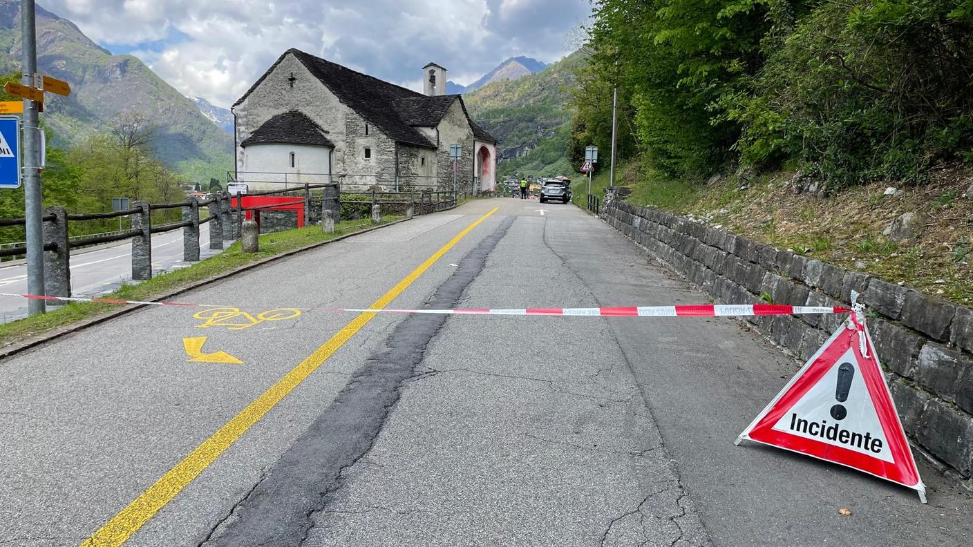L'atterraggio di emergenza è avvenuto nei pressi della chiesa di Maggia