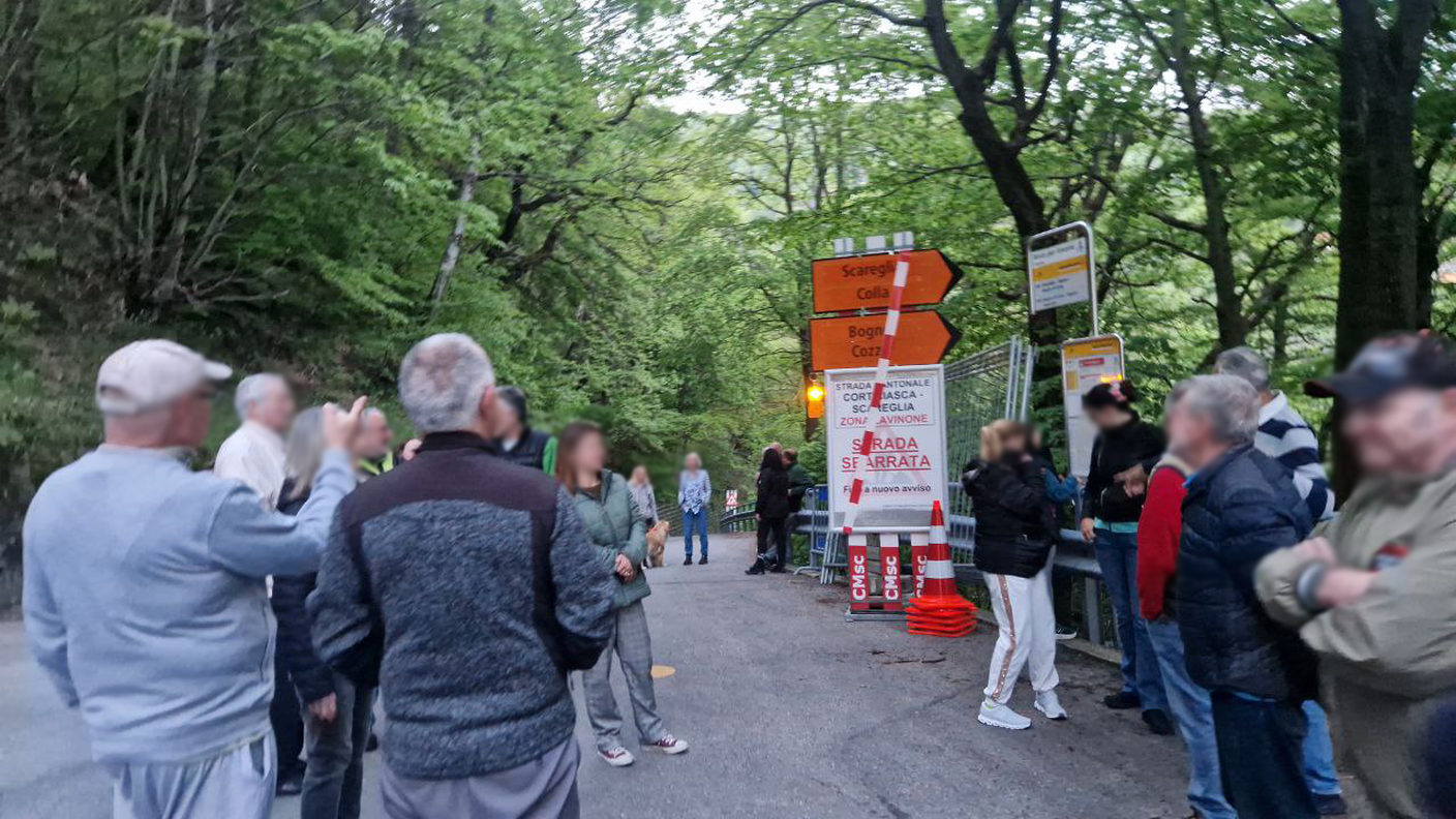 Mercoledi in Val Scareglia, nei pressi del ponte del Lavinone