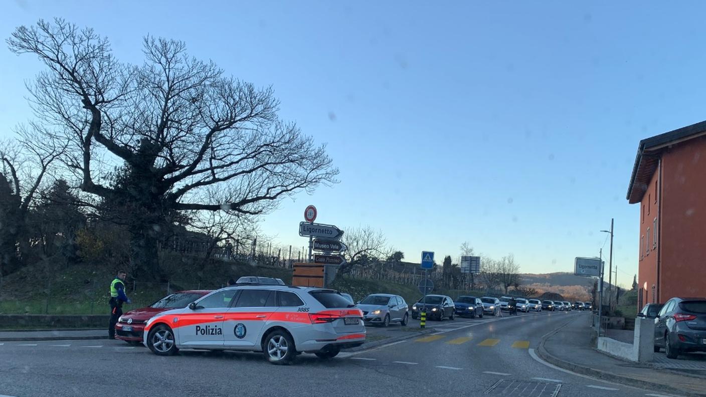 Controlli tra Ligornetto e Rancate