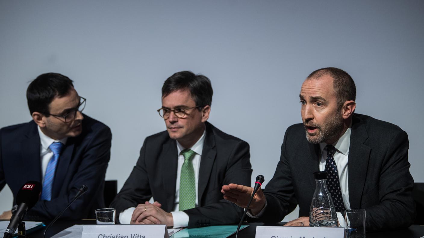 De Rosa, Vitta e Merlani in una precedente conferenza stampa