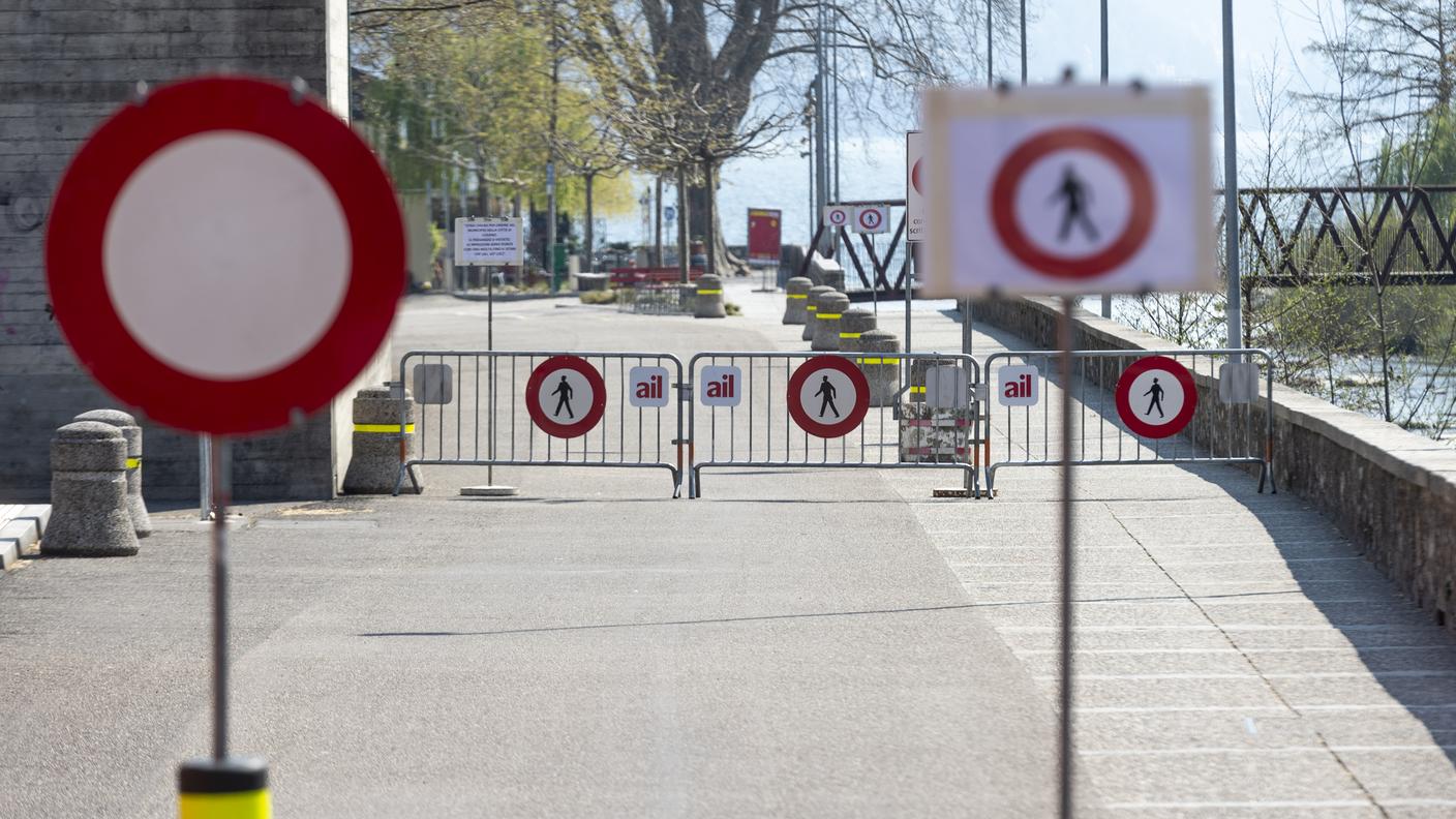 Passaggi sbarrati a Lugano